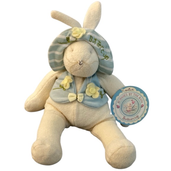 Hallmark Bunnies by the Bay BUTTERCUP Bunny Rabbit Plush Toy collectible - Picture 1 of 15